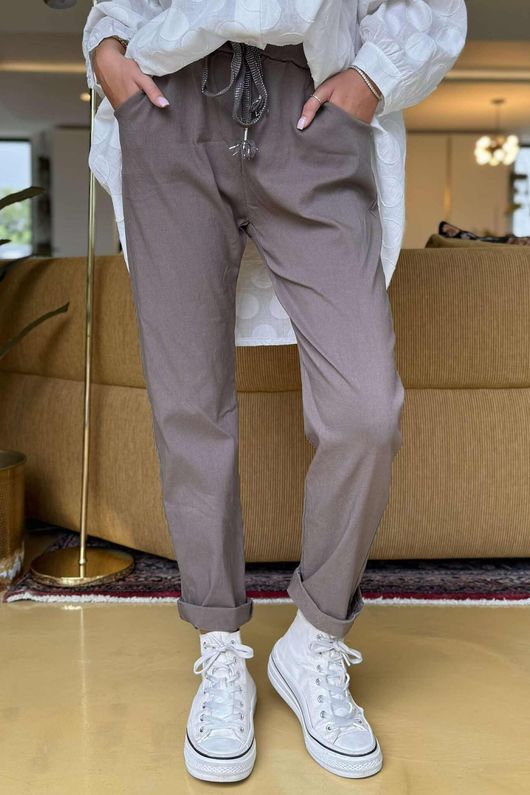 Made in Italy Luxury Smooth Magic Trouser Mocha ++ 